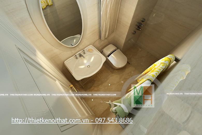 Thiết kế nội thất chung cư tân cổ điển RiverSide Sài Gòn - Nhà Anh Lưu
